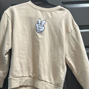 Disney Mickey peace sign sweater